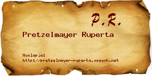 Pretzelmayer Ruperta névjegykártya